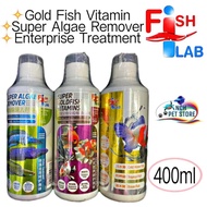 Fish Lab Aquarium Fish Super Goldfish Vitamin /Super Algae Remover /Enteritis Treatment 400ml