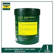 ♞,♘,♙Boysen Permacoat Flat Latex White 1L B-701