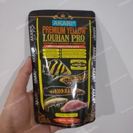 Akari premium yellow louhan pro 100g2mm small floating chana predator
