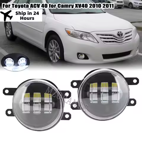 Car Grille Front LED Fog Light For Toyota ACV 40 for Camry XV40 2010 2011 ACV40 Facelift Foglamps Ac