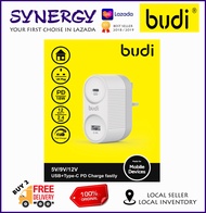 Budi USB 2.4A + TYPE-C PD CHARGE FASTLY (5V/9V/12V)