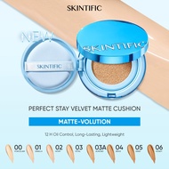 Skintific perfect stay velvet Matte cushion full + glass