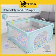 T034 Baby Safety Toddler Playpen (120 x 120cm/180 x 150cm/ 200 x 180cm) Safety Guardrail Large Kid P