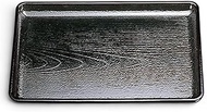J-kitchens Obon 16.5 inches (42 cm), Keyaki Kai Seat, Tray (Bon Tray, Bon), Black, Non-slip, 16.5 in
