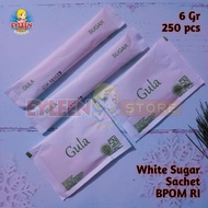 White Sugar Sachet / White Sugar Sachet contains 250 pcs (Box / Stick)