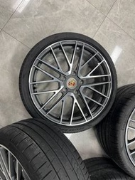 Porsche CayenneTurbo 原廠多輻雙色 21 吋拆車呔鈴 倍耐力 P ZERO 高性能成套輪胎 直裝 9YA 卡宴免墊片升級