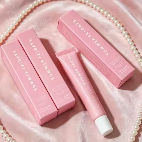 Summer Friday's Moisturizer Lip Gloss Toasted Marshmallow Pink Sugar Vanilla Beige Birthday Cake Str
