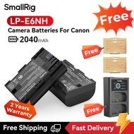 SmallRig LP-E6NH Rechargeable Batteries 2040mAh with USB Battery Charger for Canon LP-E6NH Battery for Canon R5 R6 R6 Mark II R7 5D IV/III/II 6D 6D II 7D 7D II 60D 70D 80D 90D 3821