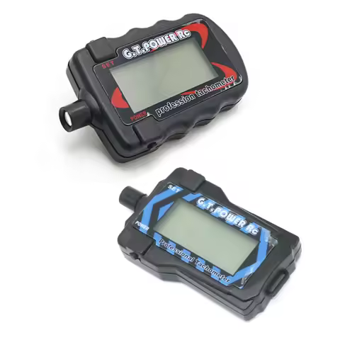 G.T. Power Model Profession RC Motor Digital Optical Tachometer can store peak RPM data 2 to 9 Blade