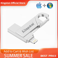 Kingston แท่ง USB OTG USB แฟลชไดร์ฟ256GB 512GB 1TB สำหรับ IPhone14/13/12/11/X/ 8/7/6เพนไดรฟ์ IPad ไลท์นิ่ง/แฟลชไดร์ฟ