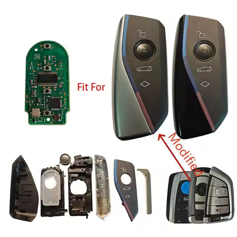 Modified CAS4+ FEM ID49 PCF7945 PCF7953 Chip Smart Remote Car Key Shell Case 2022 2023 2024 2025 For