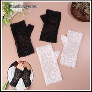 [FF] Fashion Half Finger Lace Gloves Ladies Elastic Mesh Gloves Cotail Party Sexy Gloves Gothic Punk