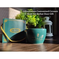 🇸🇬 Customized CERAMIC Bowl Berkat Kahwin Personalized Bowl GIFT BOX Wedding Favors Hantaran Door Gift Corporate Event