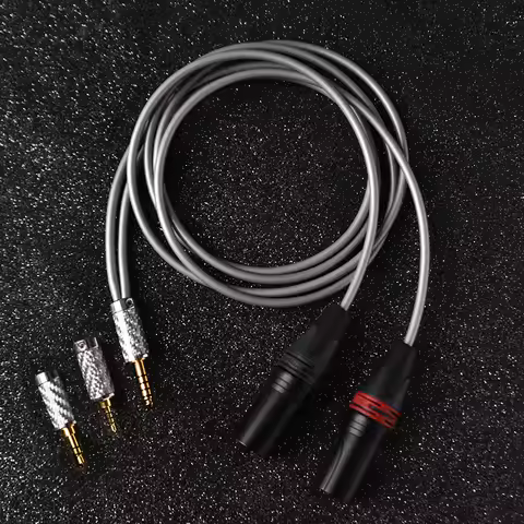 4.4 3.5 2.5mm male to dual 3 pin xlr balanced for zx300a nw wm1A hiby fiio lriver Microphones Speake