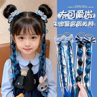 Children Police Officer Circle Hair Braid Makeup Bubble Wig Crazy Animal chbb Girl Rabbit Play House