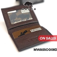 MAURO OFFER Leather Card Holder Small Wallet Name Card Holder Credit Card Holder