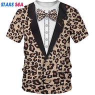 New Leopard Tiger Animal Print Mens T Shirt 3D Print Costume Party Cosplay Funny Tee Unisex Casual S