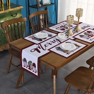 Christmas Table Runner Easter Table Decoration Waterproof Stain-resistant Placemat Long Table Runner