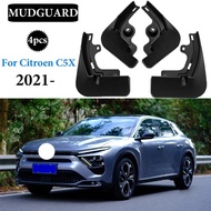 New Front Rear Car Mudflap For Citroen Versailles C5X 2021- Fender Mud Guard Splash Flaps Mudguard C