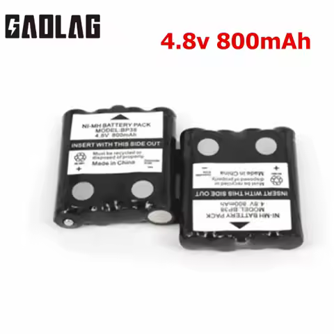 2pcs/lot 4.8V 800MAH NI-MH rechargeable Battery Pack For Uniden BP-38 BP-40 BT-1013 BT-537 GMR FRS 2