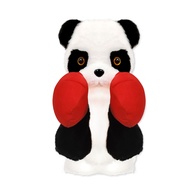 someryer|  Retractable Fist Puppet Interactive Panda Hand Puppet with Sound Effects Fun Boxing Puppet for Kids Soft and Cute Animal Hand Puppet for Playtime