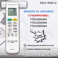 Remote Remot AC ARC480A1 FTKV20NVM4 FTKV25NVM4 FTKV30NVM4