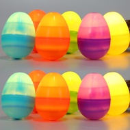 Easter eggs Easter decorations glow eggs scene layout Easter eggs plastic twisted eggs