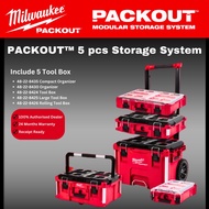 Milwaukee Packout Storage 5pcs Full System / Bekas Simpanan / Tool Box / Kotak Simpanan