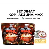 SET JIMAT KOPI ARJUNA MAX 2 PEK (FREE COCONUT WAX HAIR) BY ALIFF SYUKRI