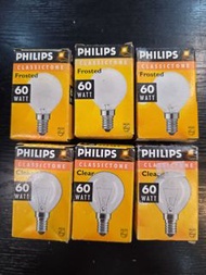 PHILIPS 60 WATT P45 Frosted  220-240V E14 SES 飛利浦電燈膽