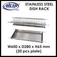 STAINLESS STEEL 2-TIER CABINET DISH RACK 600/800mm