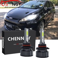 สำหรับ Ford Fiesta MK7 / MK8 2009-2017หลอดไฟหน้าไฟฉายคาดศีรษะ2009 2010ไฟหน้ารถมอเตอร์ไซค์แบบ LED 600