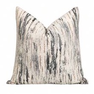 1pc Chenille Jacquard Luxury Throw Pillow Cover, Available In Size 30x50cm, 45x45cm, 50x50cm, Grey/G