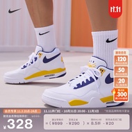 耐克（NIKE）官方FLIGHT LEGACY男运动鞋冬季轻便缓震时尚回弹BQ4212 102白色/摄政紫/大学金 43