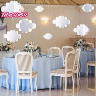 [TinchighM] 16Pcs 3D Cloud Decorations White Hanging Clouds For Ceiling Cloud Party Decorations Clou