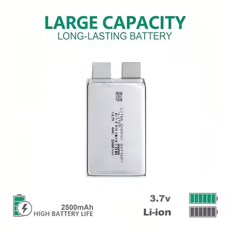 3.7V 2500mAh SDL-606080 Li-Polymer Battery 66080mm Rechargeable Lithium Cell DIY Jump Starter Electr