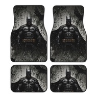 WB DC Batman Car Mats 4-Piece Set for Cars, SUVs, Trucks, Polyester, Anti-Slip, Breathable