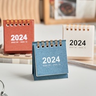 2024 Mini Basic Small Desk Calendar Simple Desktop Calendar Decoration Small Fresh Student Calendar Planner