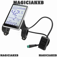 MAGICIANXB Electric Bike LCD Meter, 5 Pin ABS Electric Bicycle LCD Display, Durable LCD Screen Water