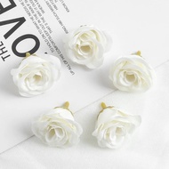 1Pcs Rose Artificial Flowers 7CM Silk Fake Flower Head For Home Decor Wedding Marriage Decoration DIY Craft Garland Accessories