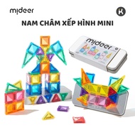 Mideer mini Magnetic puzzle toy assembled with Colorful Magnetic Tiles model