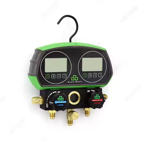 2-Valve Digital Manifold Gauges ST-B268D Refrigeration HVAC Set Tool R22 R32 R600 R410A R134A Sensin