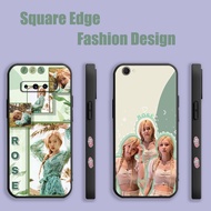 Casing For iPhone 15 16 Pro Max 15 16 Plusrose Blackpink ZHM11 Phone Case Square Edge