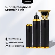 Yoromi 3 In 1 Nose Shaver Trimmer Set USB Rechargeable Hair Trimmer For Travel Ourdoor Dt666