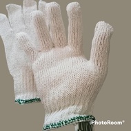 Rds - B8 Horse Knitted Gloves White 8 Thread Fabric Gloves/