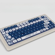 Blue And White Porcelain Keycaps SA Profile PBT 125 Keys Wooting Aula F75 RK100 Mechanical Keycap Dy