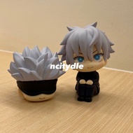 jujutsu kaisen jjk gojo look up figure with box and snapmide pashakore wafer cards