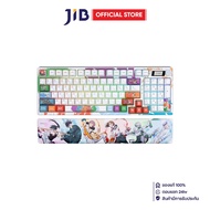 WIRELESS KEYBOARD (คีย์บอร์ดไร้สาย) EGA X JJK K1 WHITE LIMITED EDITION - KTT LINEAR SWITCH RGB EN/TH