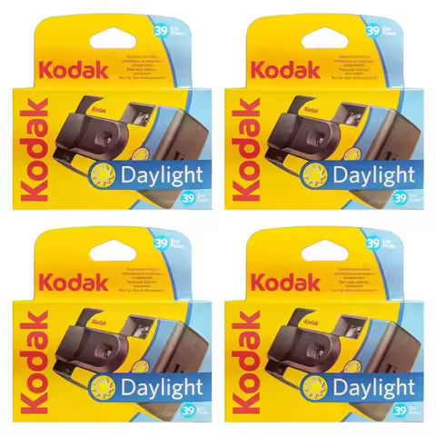 Original 1-6 Pcs Kodak Photo Daylight 39 Sheets Disposable Film Camera Point-and-Point Camera Birthd