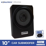Worldtech Model WT-SBX1001 Subbox Bassbox Bass Box 10-Inch Under-Seat Subwoofer Sound Absorber